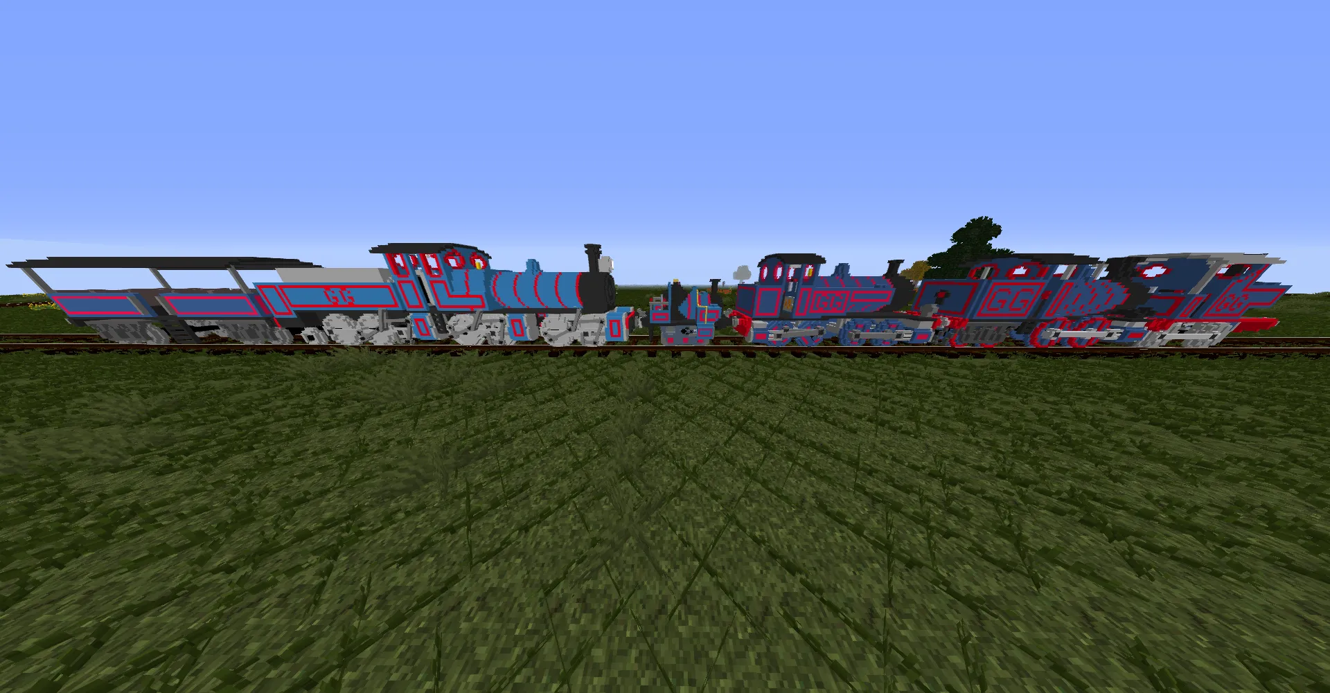 [Immersive Railroading] Shaded's GG Line pack — скриншот 1 (Текстуры, Minecraft)