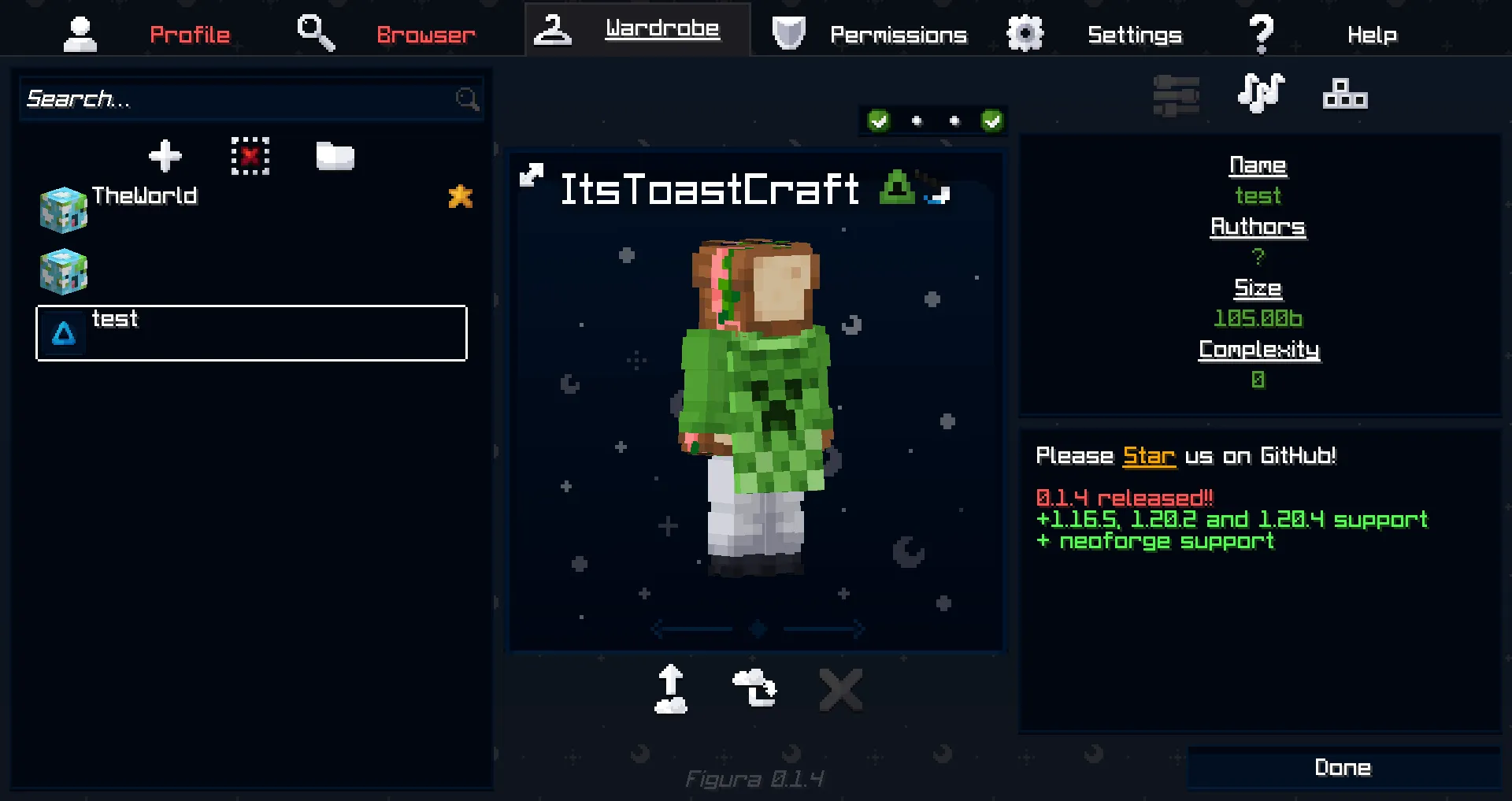 Figurative, Текстуры, Minecraft