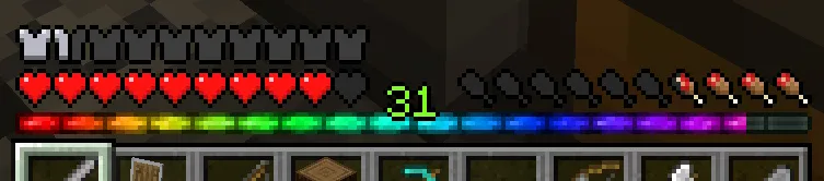 Rainbow eXP-Bar, Текстуры, Minecraft