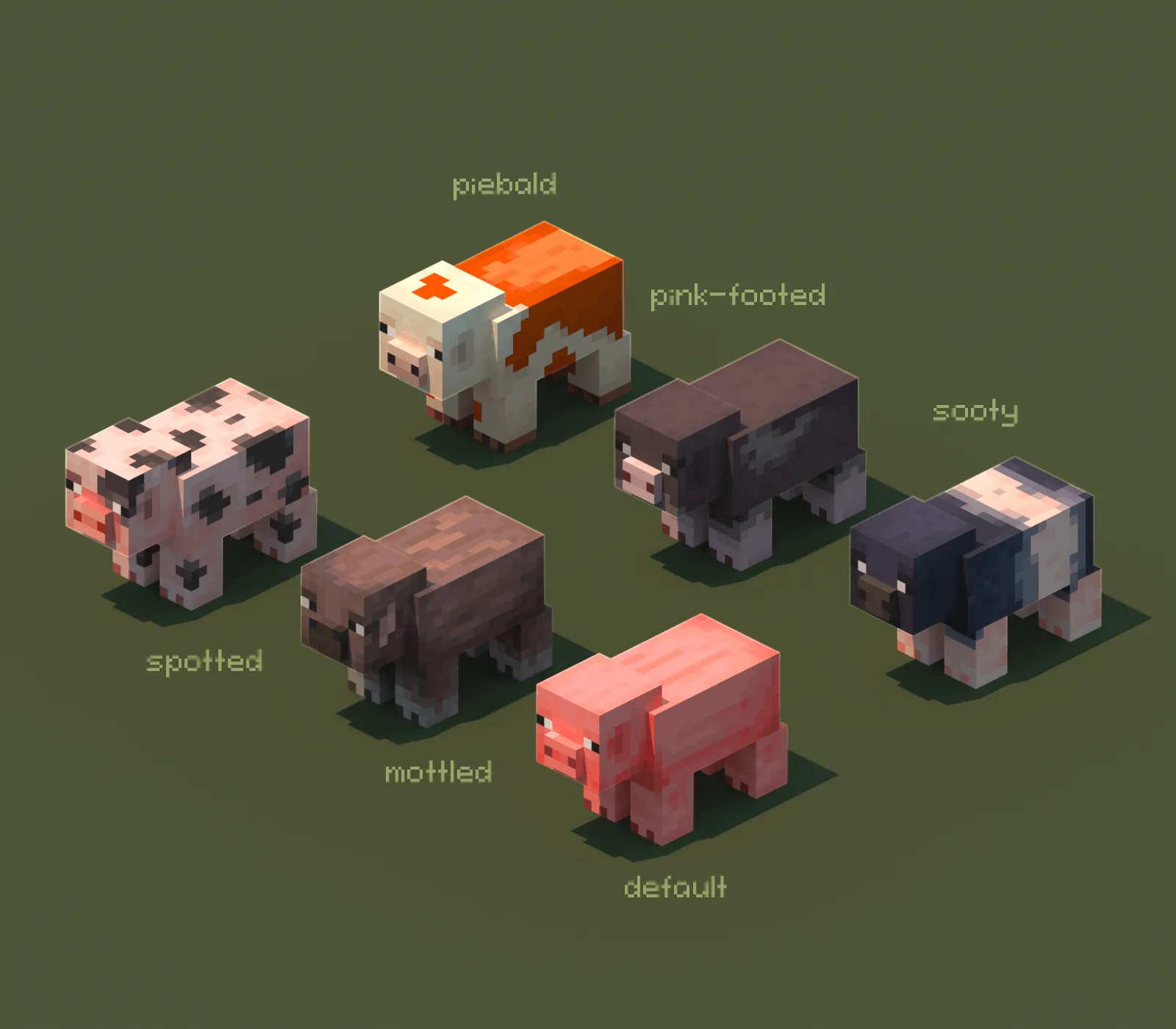 More Mob Variants Passive Edition, Моды, Minecraft