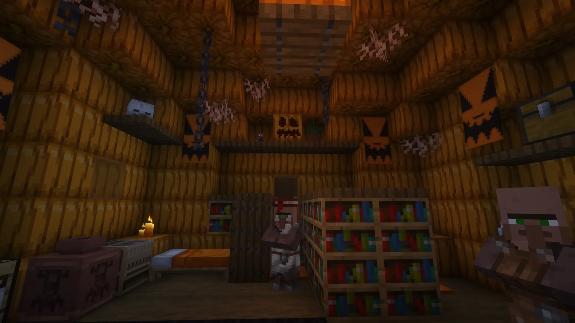 Villager Pumpkin House — скриншот 1 (Моды, Minecraft)