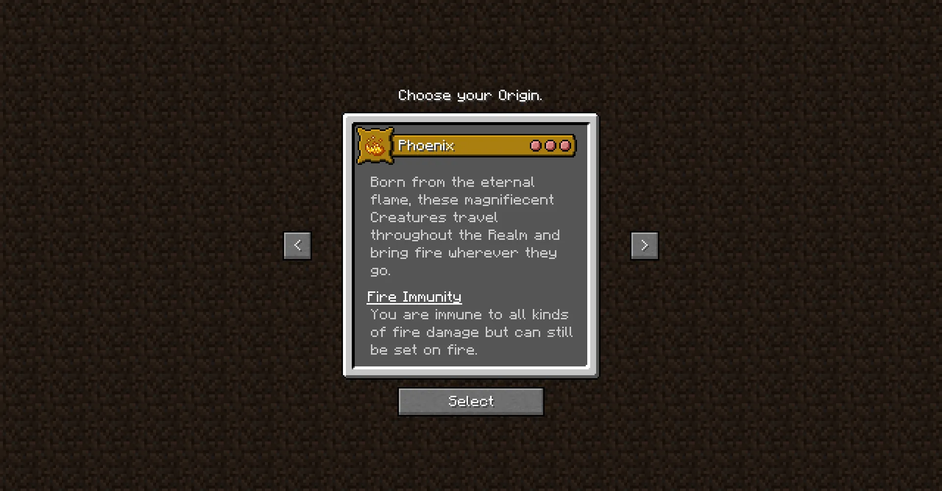 Mystic Origins, Аддоны, Minecraft