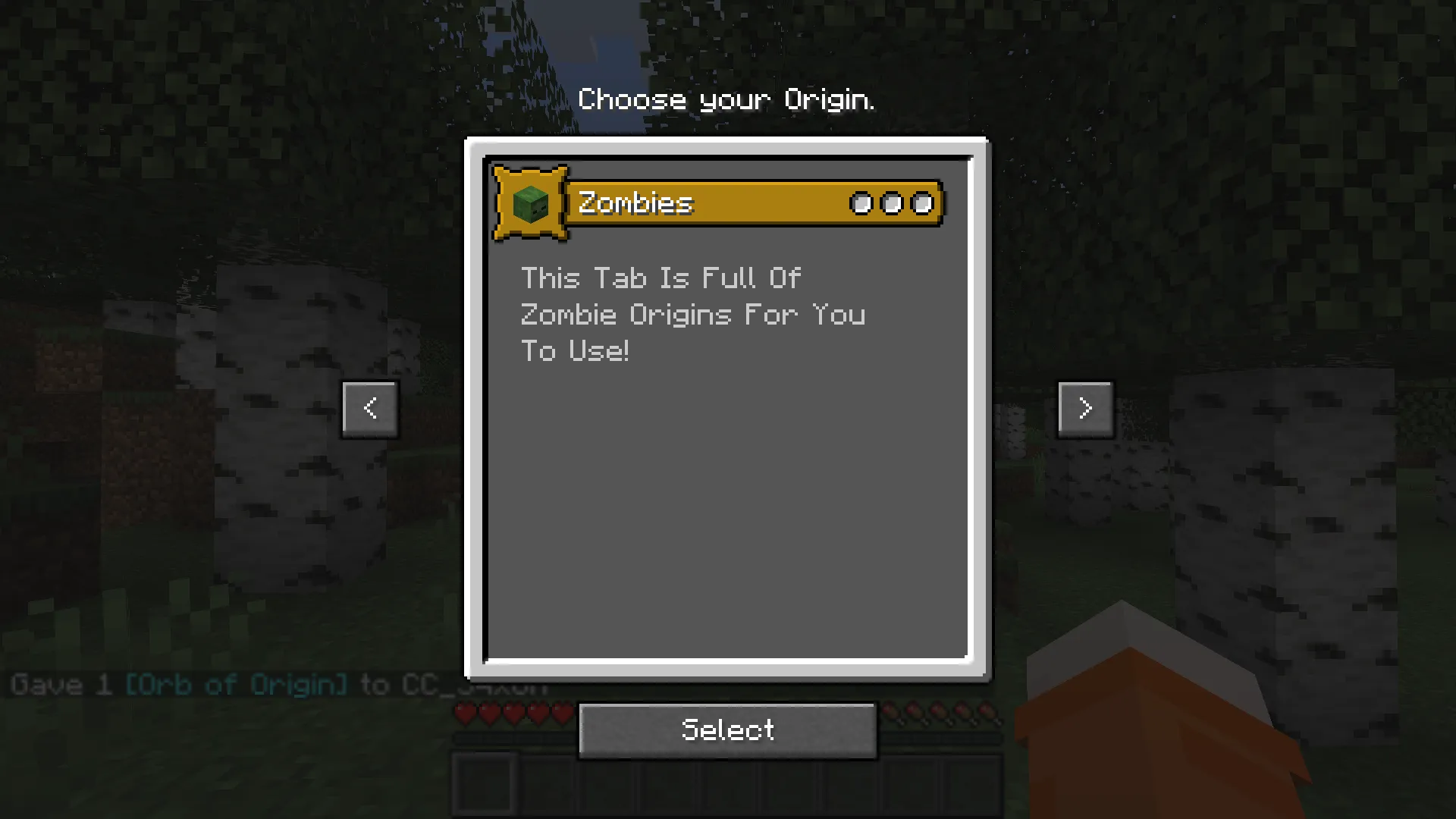 Zombie Origins (Version 2), Моды, Minecraft