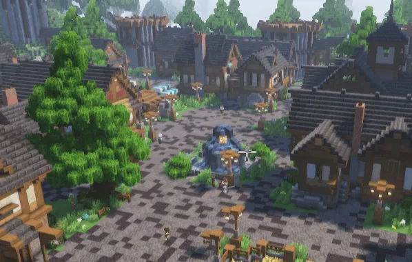 Mourshine Skies [MMORPG] — скриншот 1 (Модпаки, Minecraft)