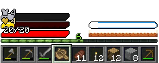 All HUD Bars, Моды, Minecraft