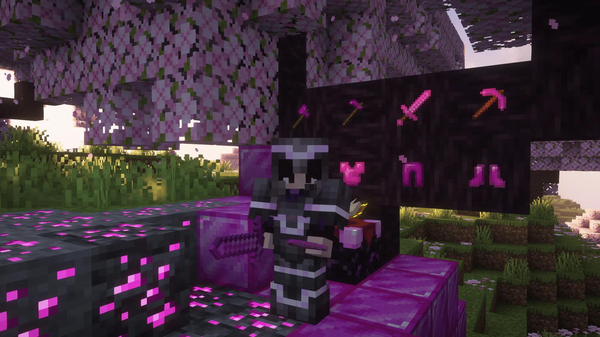 Pink Diamonds Texture Pack — скриншот 5 (Текстуры, Minecraft)