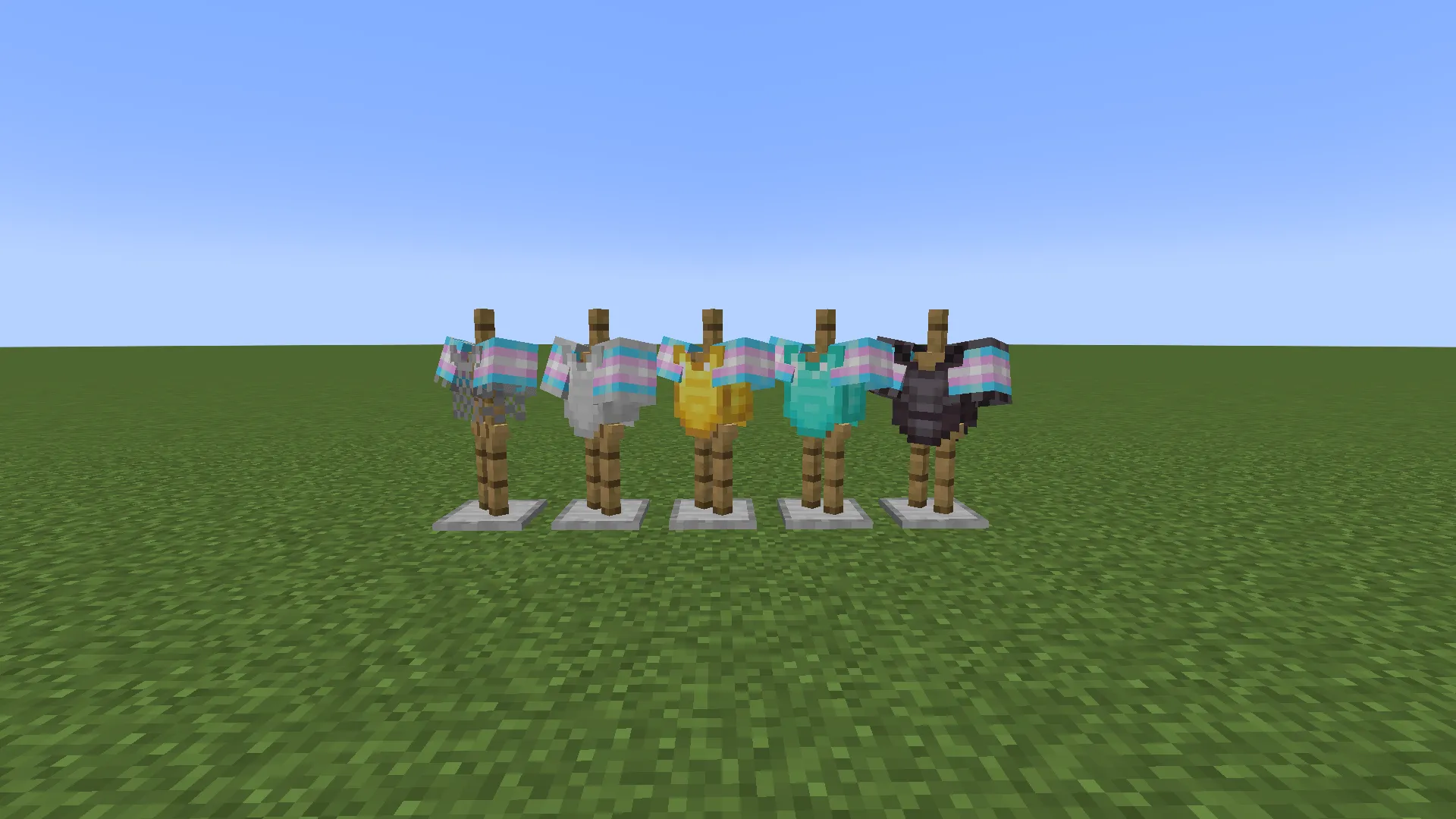 Transgender Pride Chestplates — скриншот 1 (Текстуры, Minecraft)