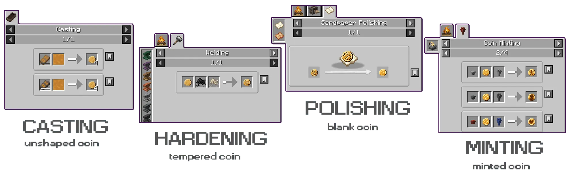 Lithic Coins  for Trading TFC — скриншот 2 (Моды, Minecraft)