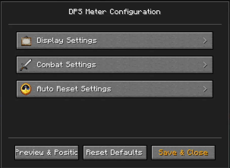 DPS Meter, Моды, Minecraft