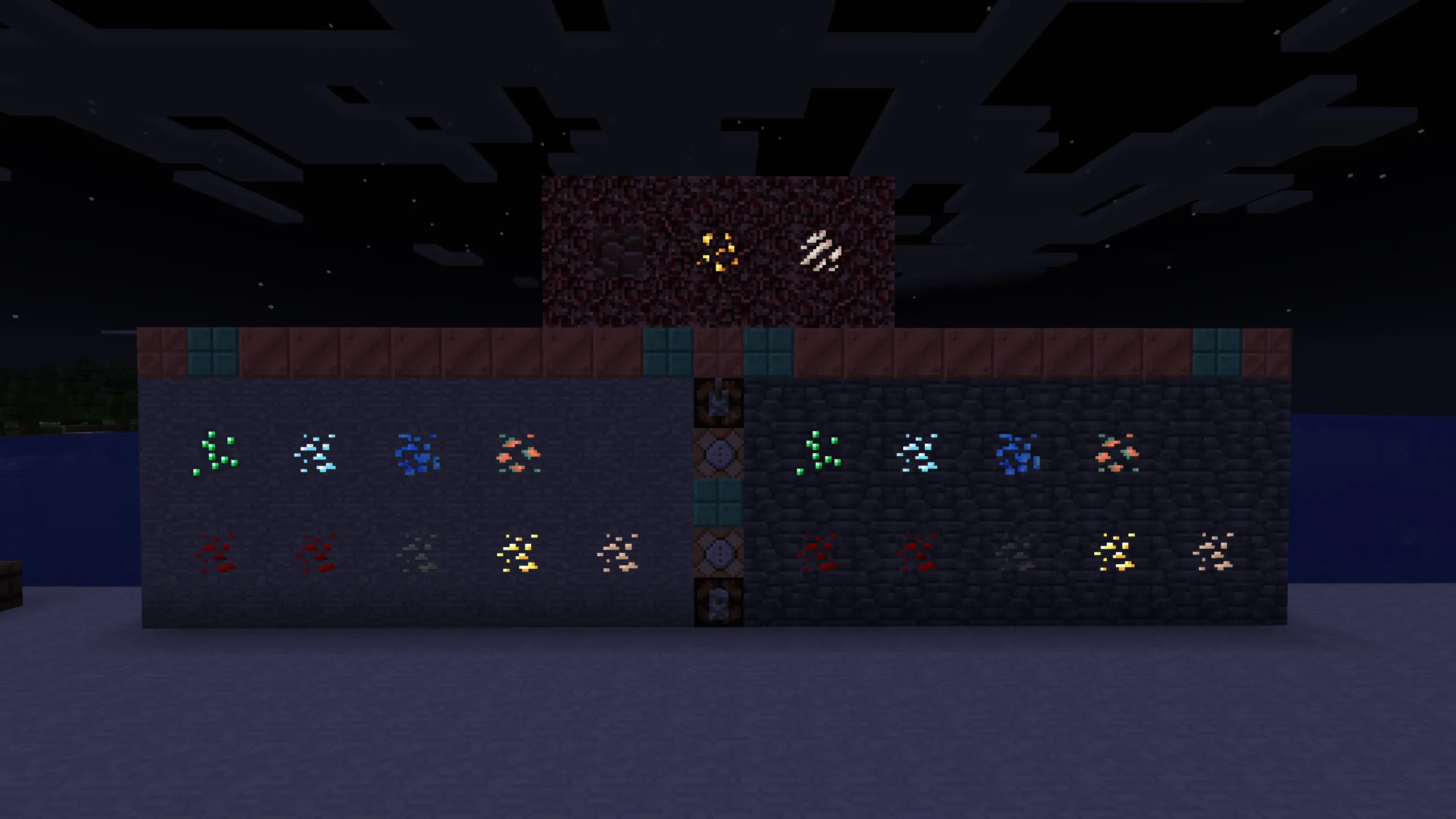 Classic Improvements ADD-ON 6 Glowing ores — скриншот 2 (Текстуры, Minecraft)