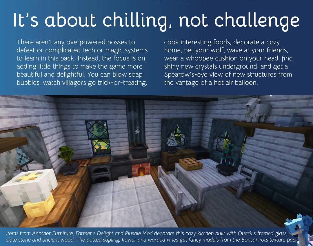 Comfy Cobble Creatures, Модпаки, Minecraft