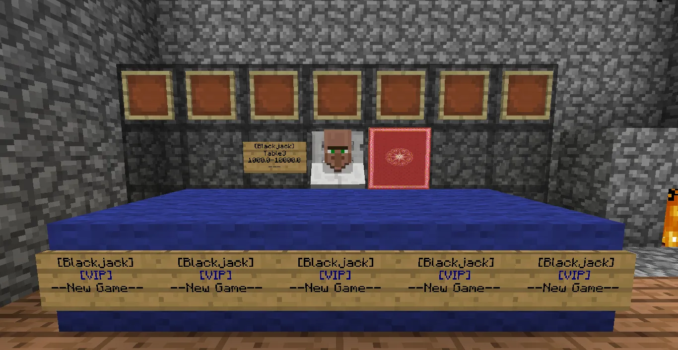 Blackjack, Плагины, Minecraft
