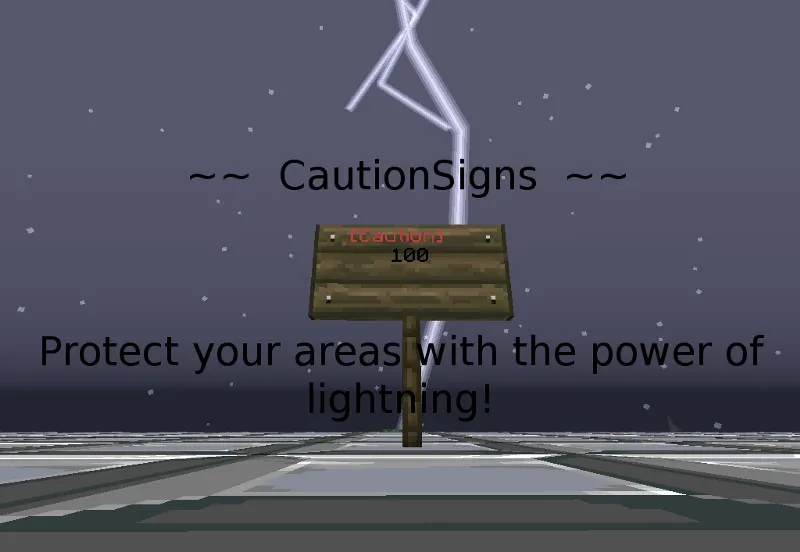 CautionSigns — скриншот 3 (Плагины, Minecraft)