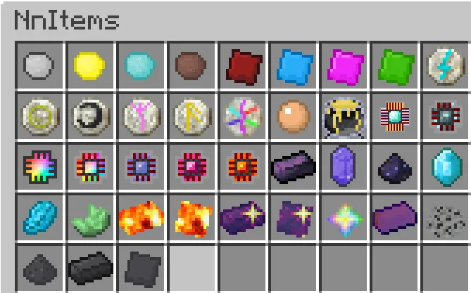 NnItems — скриншот 1 (Моды, Minecraft)