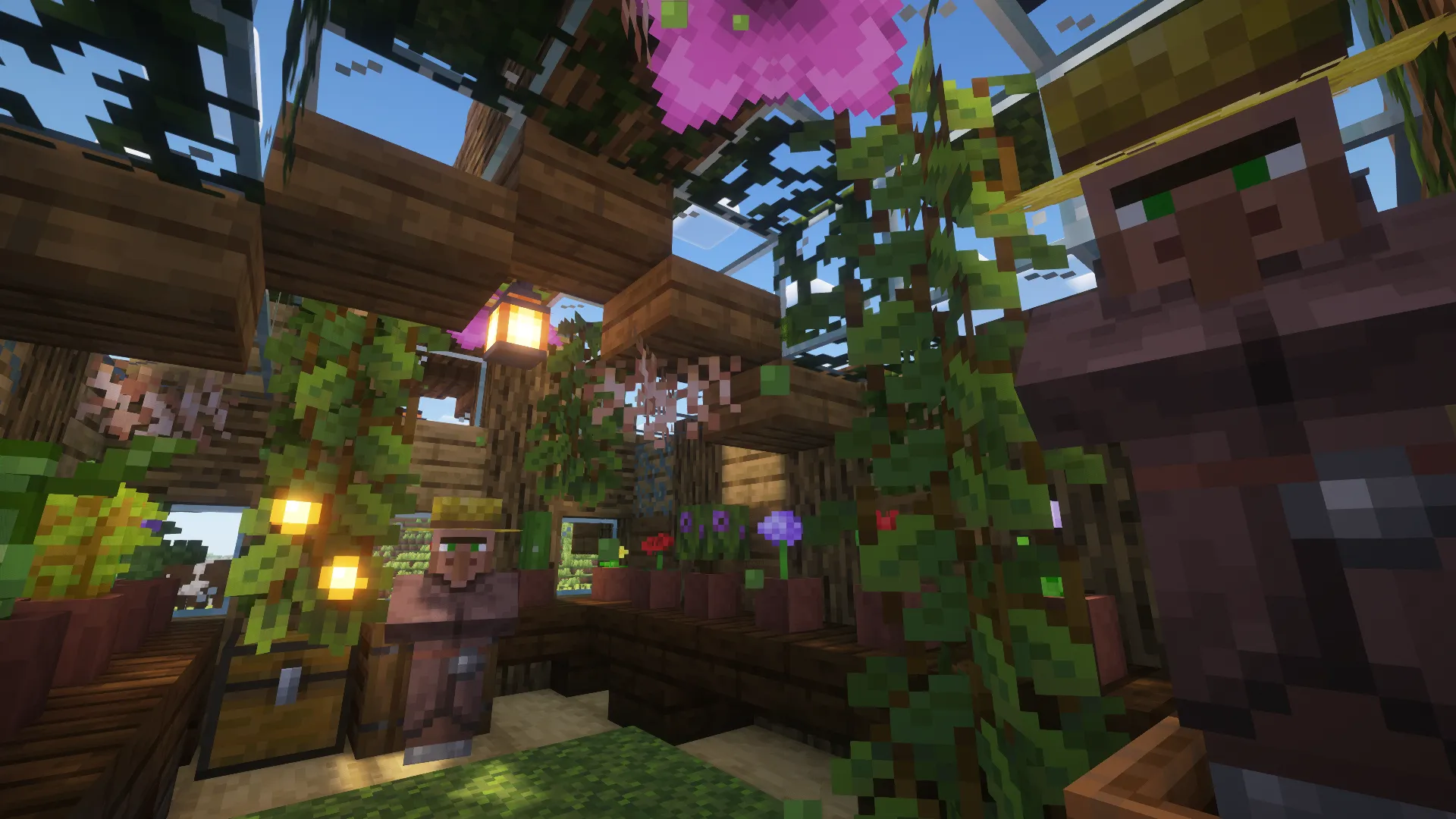 Small Villager Greenhouse — скриншот 1 (Моды, Minecraft)