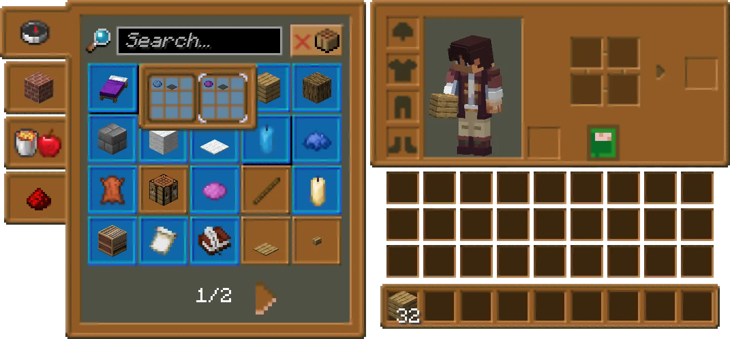 RAY's Core Keeper GUI, Текстуры, Minecraft