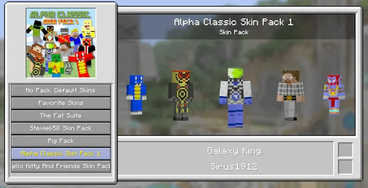 Legacy4J Early Java Clasic Skin Pack 1, Текстуры, Minecraft