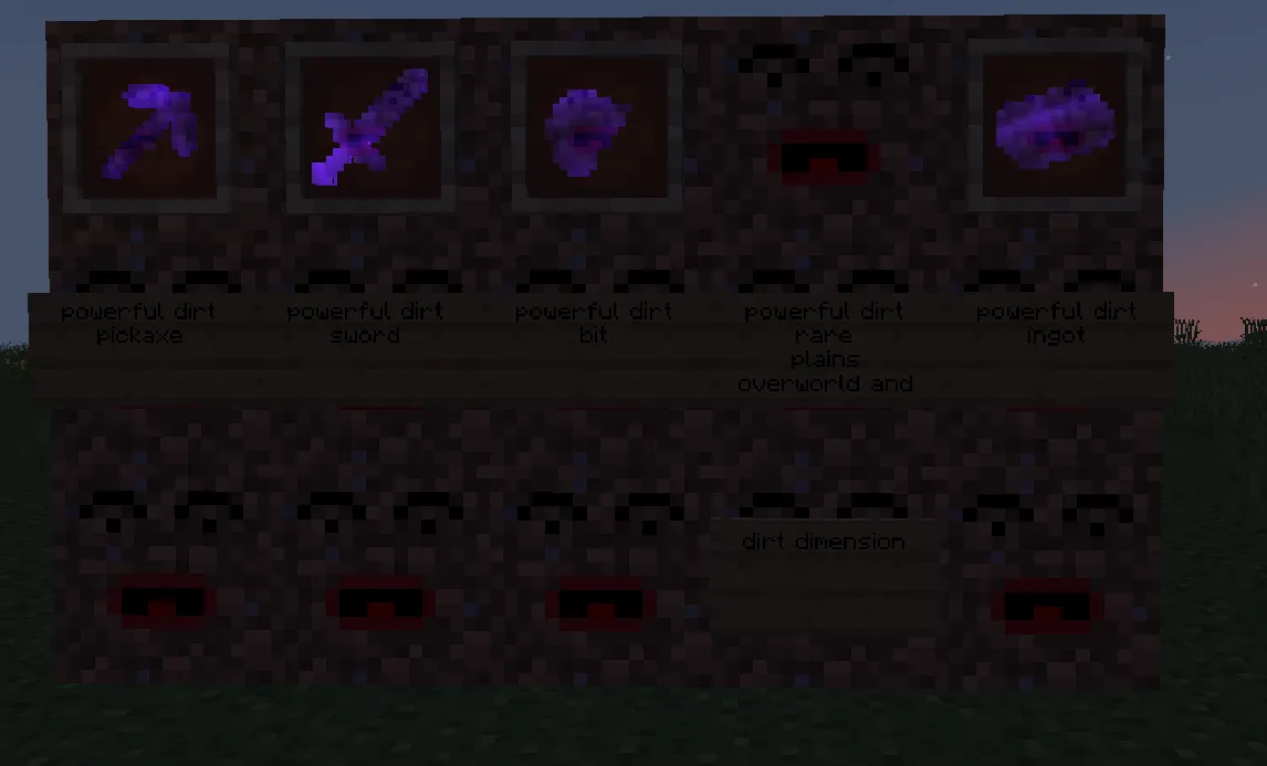 Dirt o' plenty, Моды, Minecraft