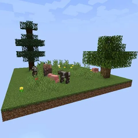 Chunk 100 ramdom layers, Карты, Minecraft