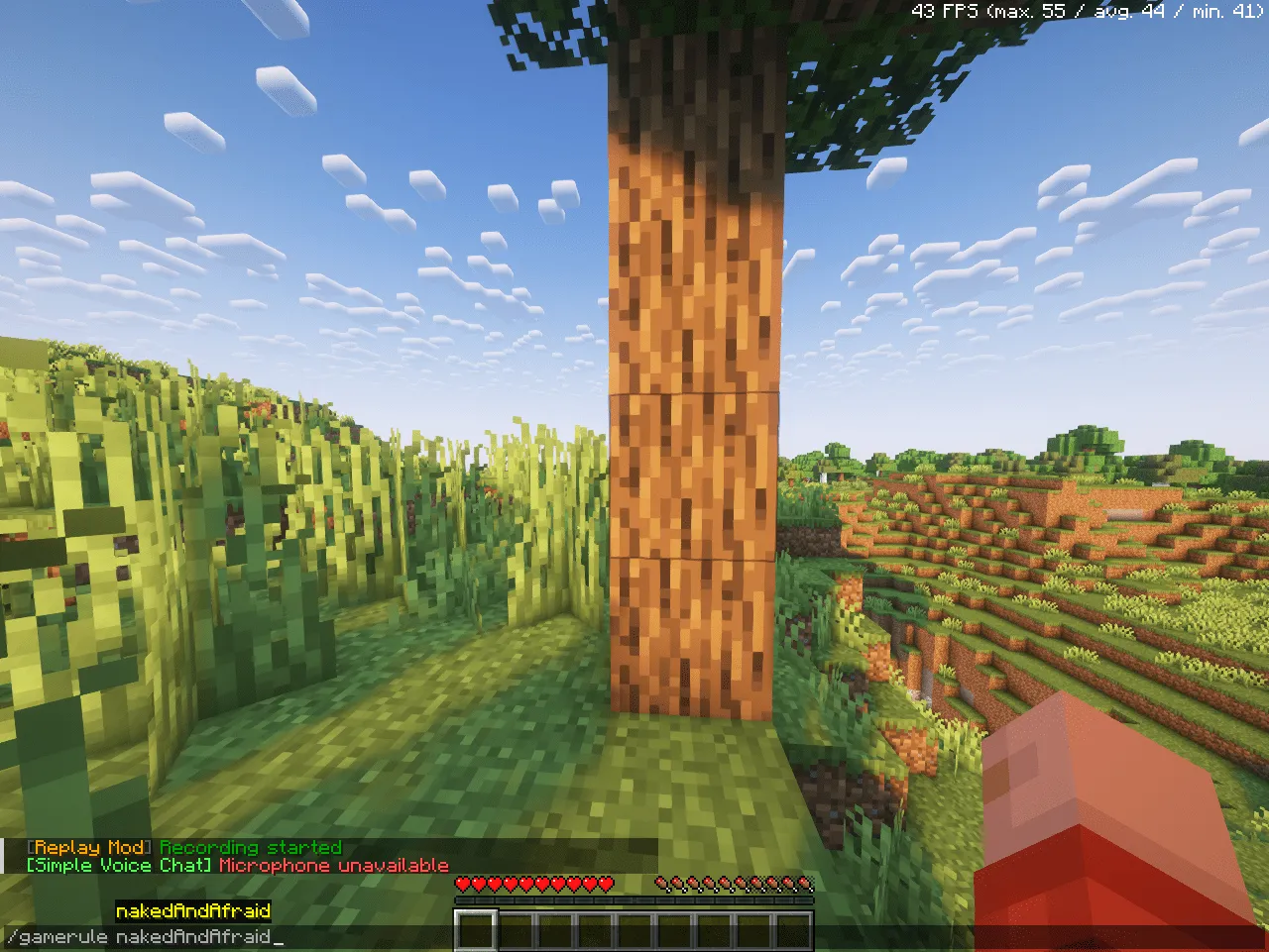 Naked and Afraid — скриншот 2 (Моды, Minecraft)