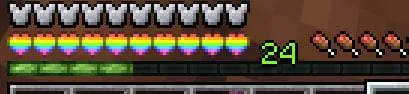 Rainbow Player Hearts, Текстуры, Minecraft