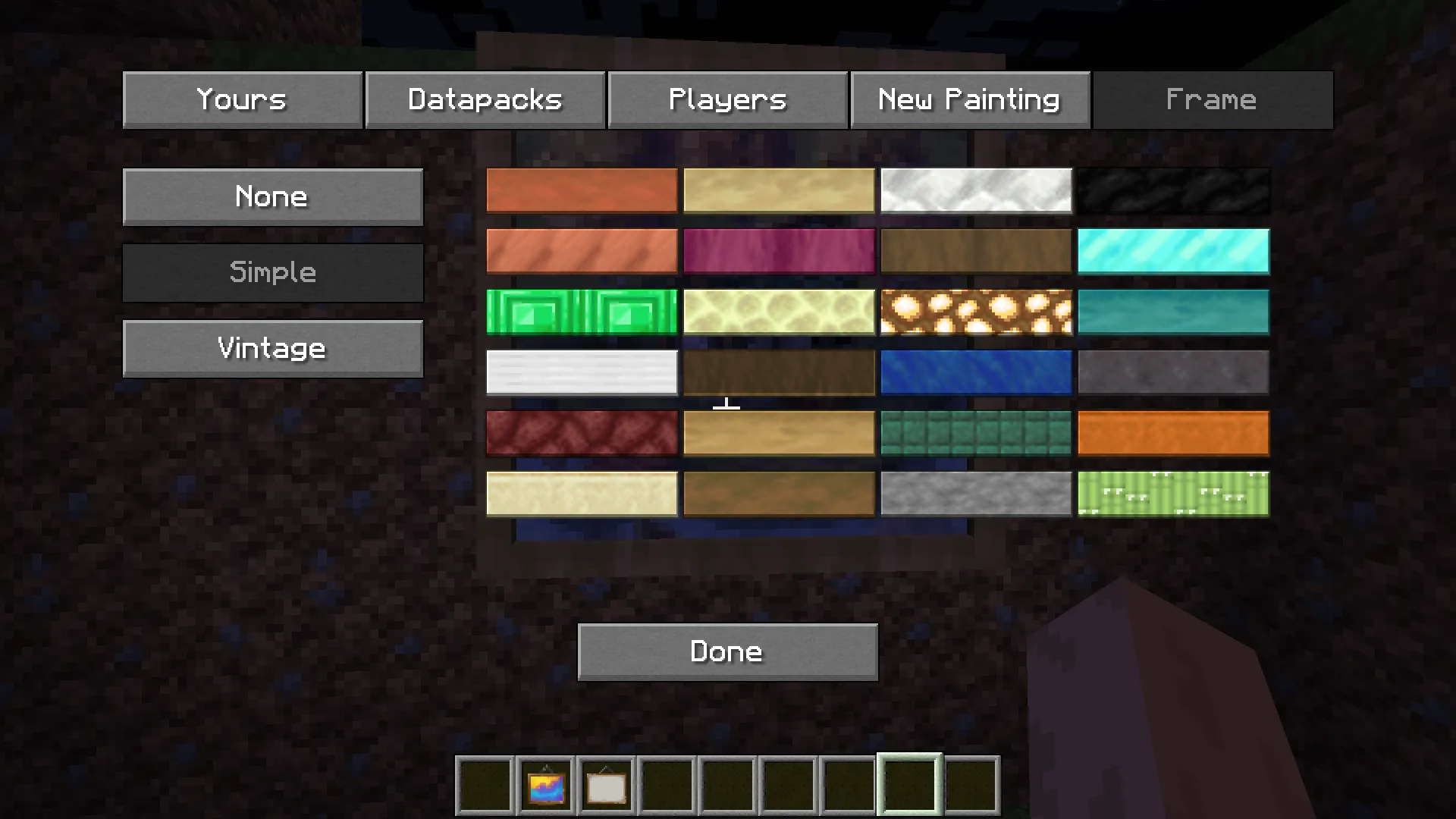 Immersive Paintings Faithful Addon, Текстуры, Minecraft