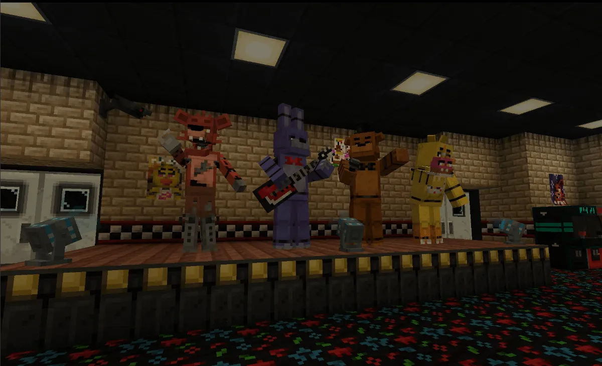 Fnaf: The Pizzeria, Карты, Minecraft
