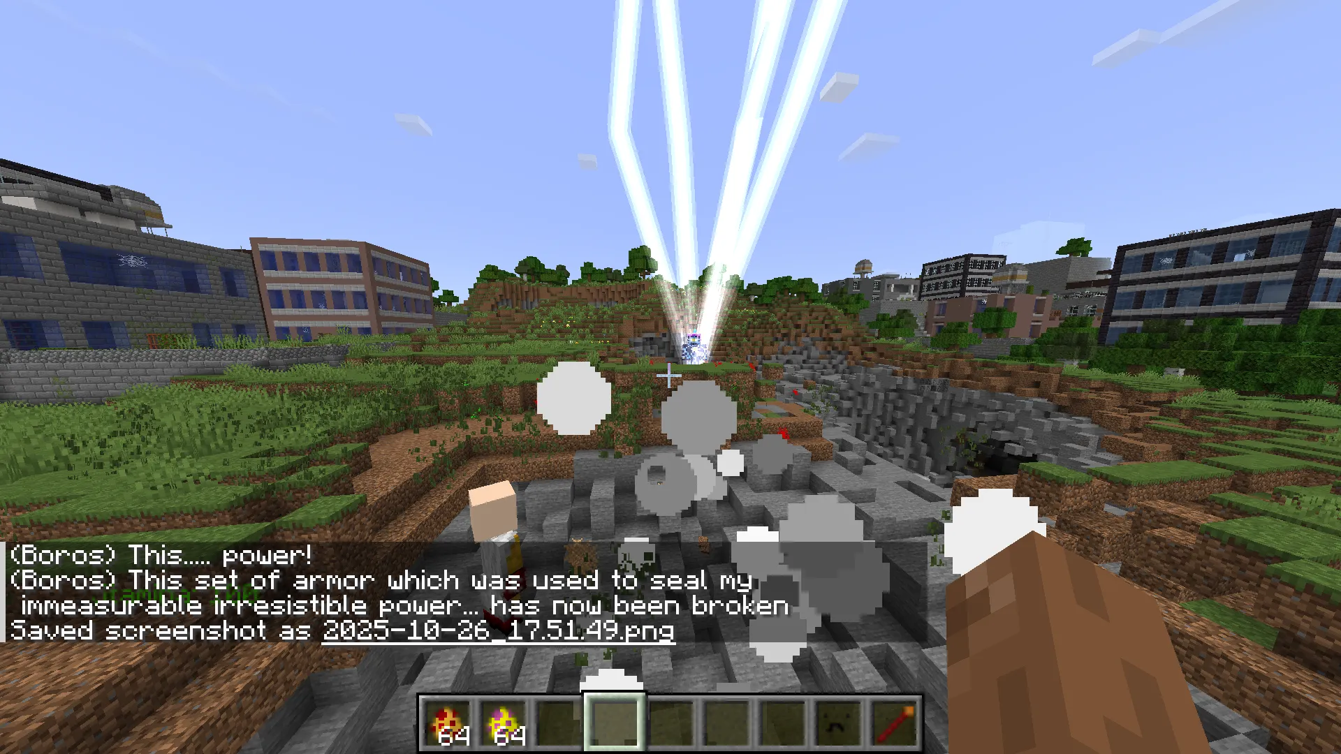 One Punch Guy — скриншот 1 (Моды, Minecraft)