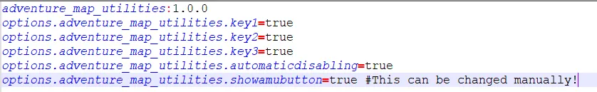 Adventure Map Utilities, Моды, Minecraft