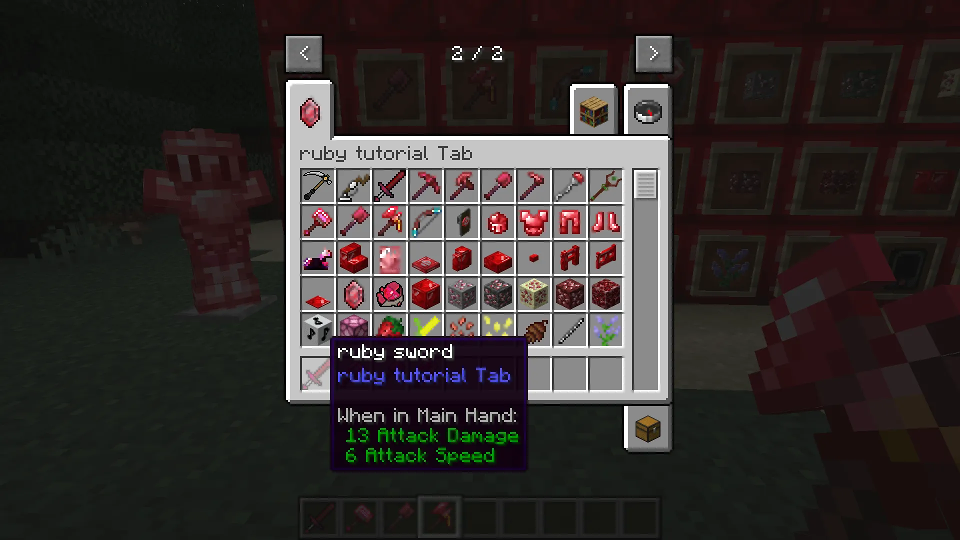 RUBY MANIA, Моды, Minecraft