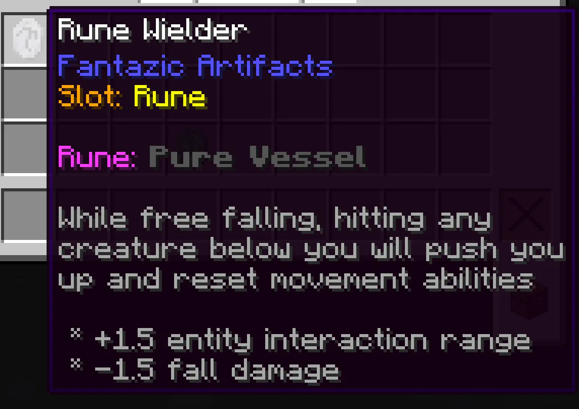 Fantazia, Моды, Minecraft