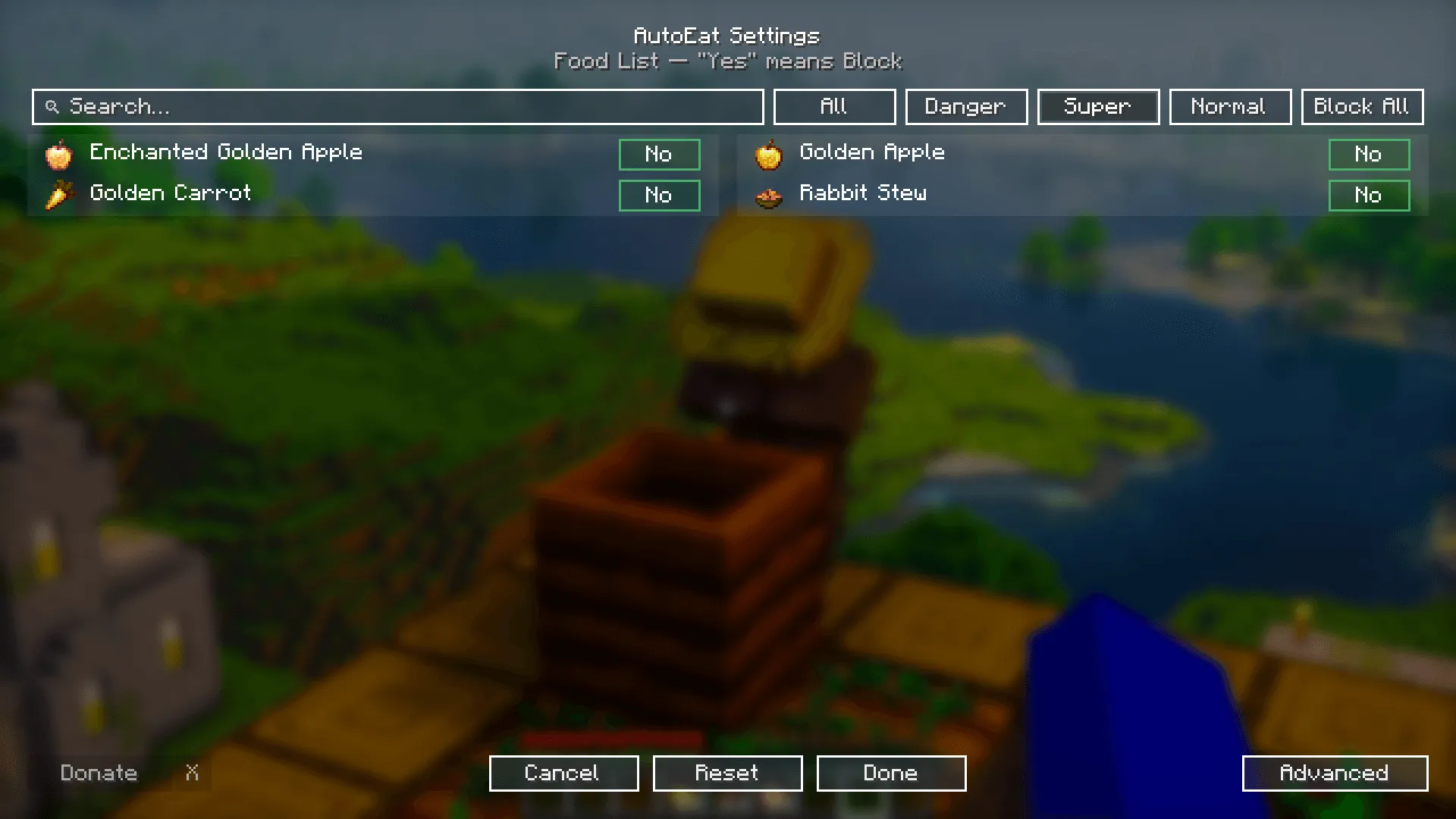 AutoEat, Моды, Minecraft