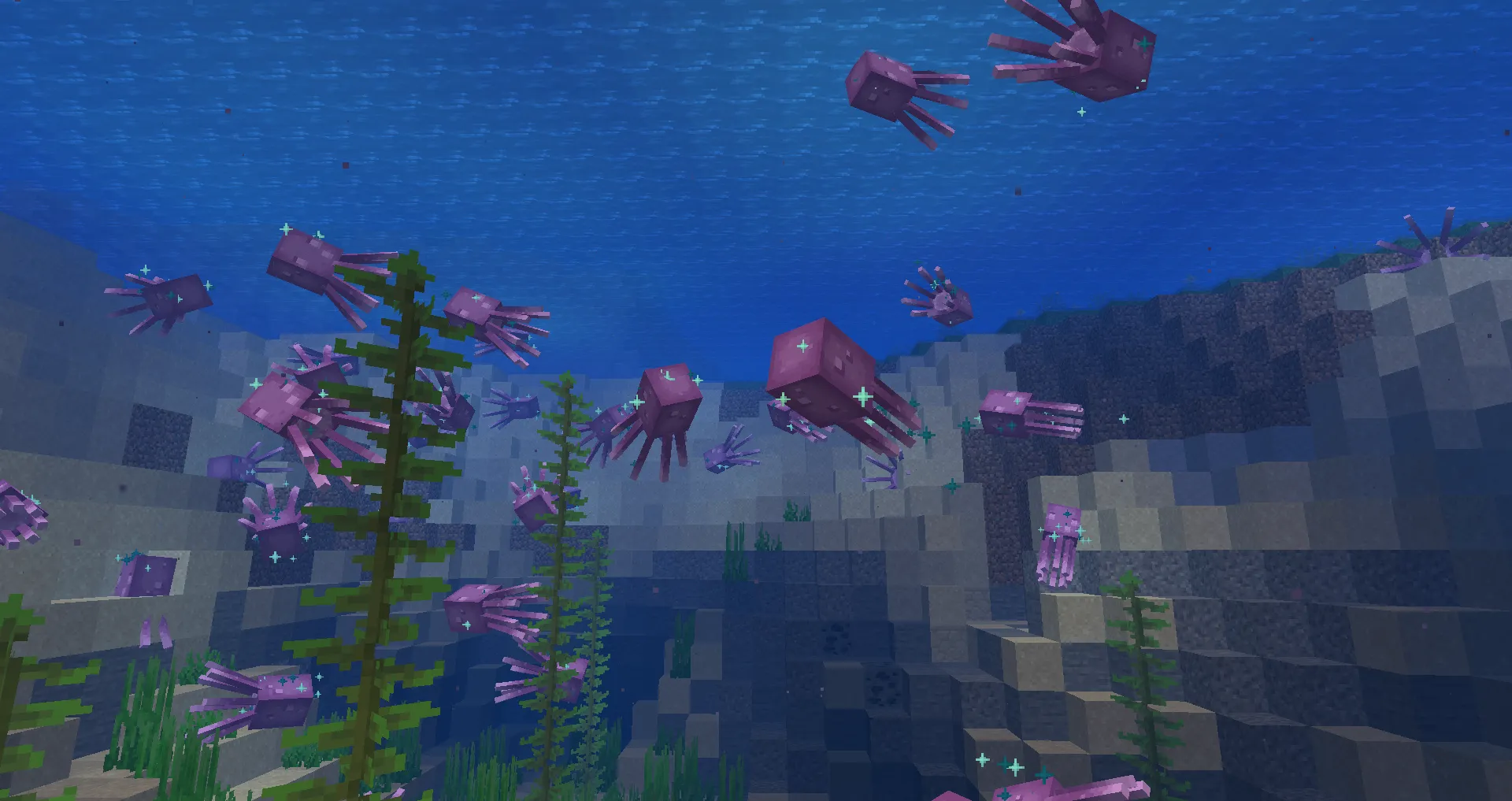 Colorful Glow Squids!, Текстуры, Minecraft