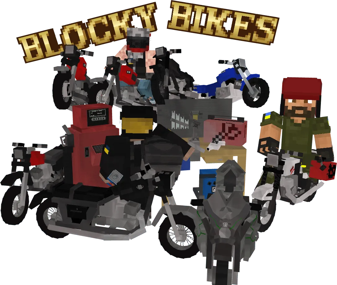 Blocky Bikes — скриншот 1 (Моды, Minecraft)