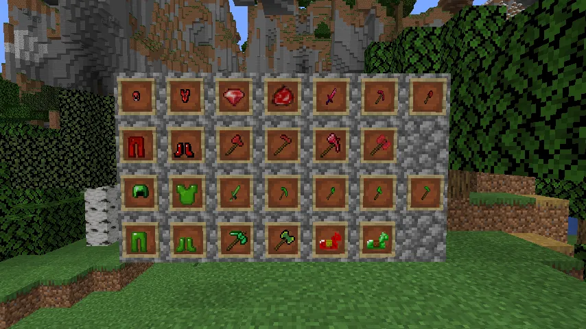 Emeralds And Rubies (EAR), Моды, Minecraft