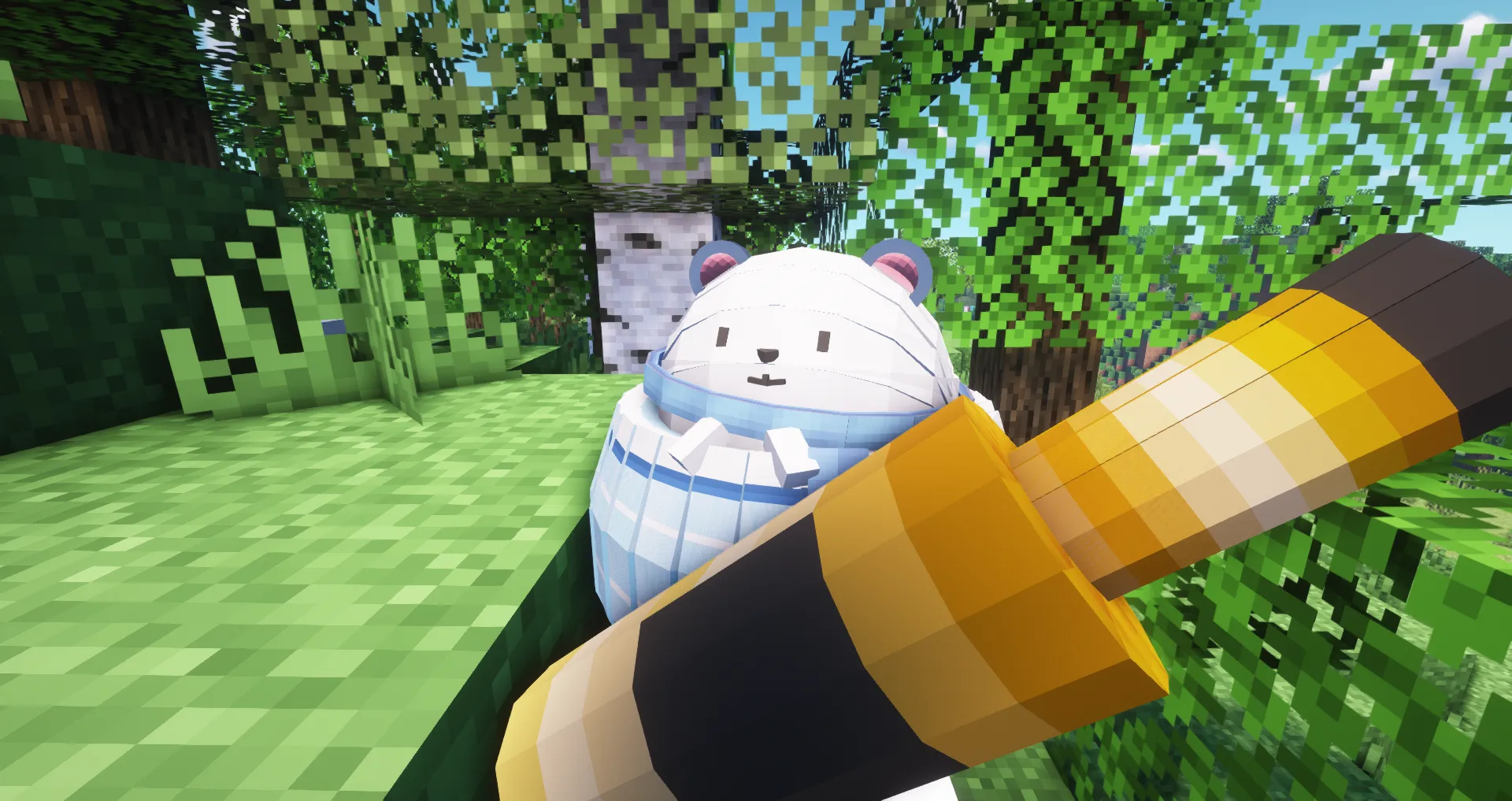 hololive-Daifuku(Snow golem) — скриншот 2 (Текстуры, Minecraft)