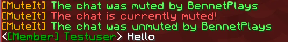 MuteIt, Плагины, Minecraft