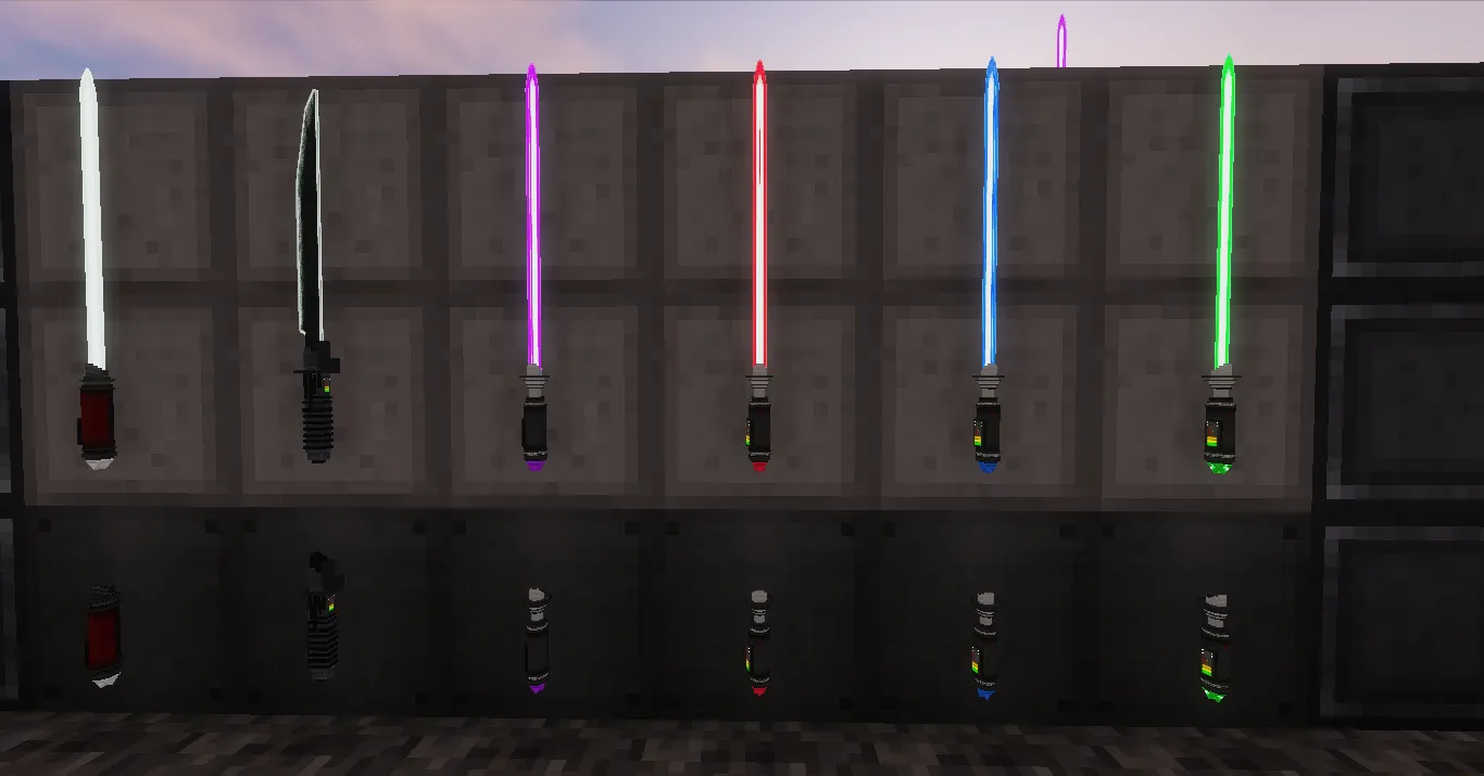 SurvivalPlus Lightsabers Models, Текстуры, Minecraft