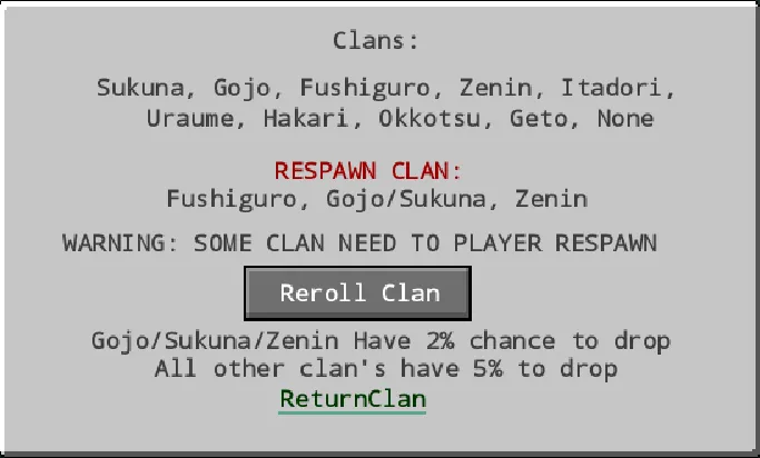 JJKTRemake, Моды, Minecraft