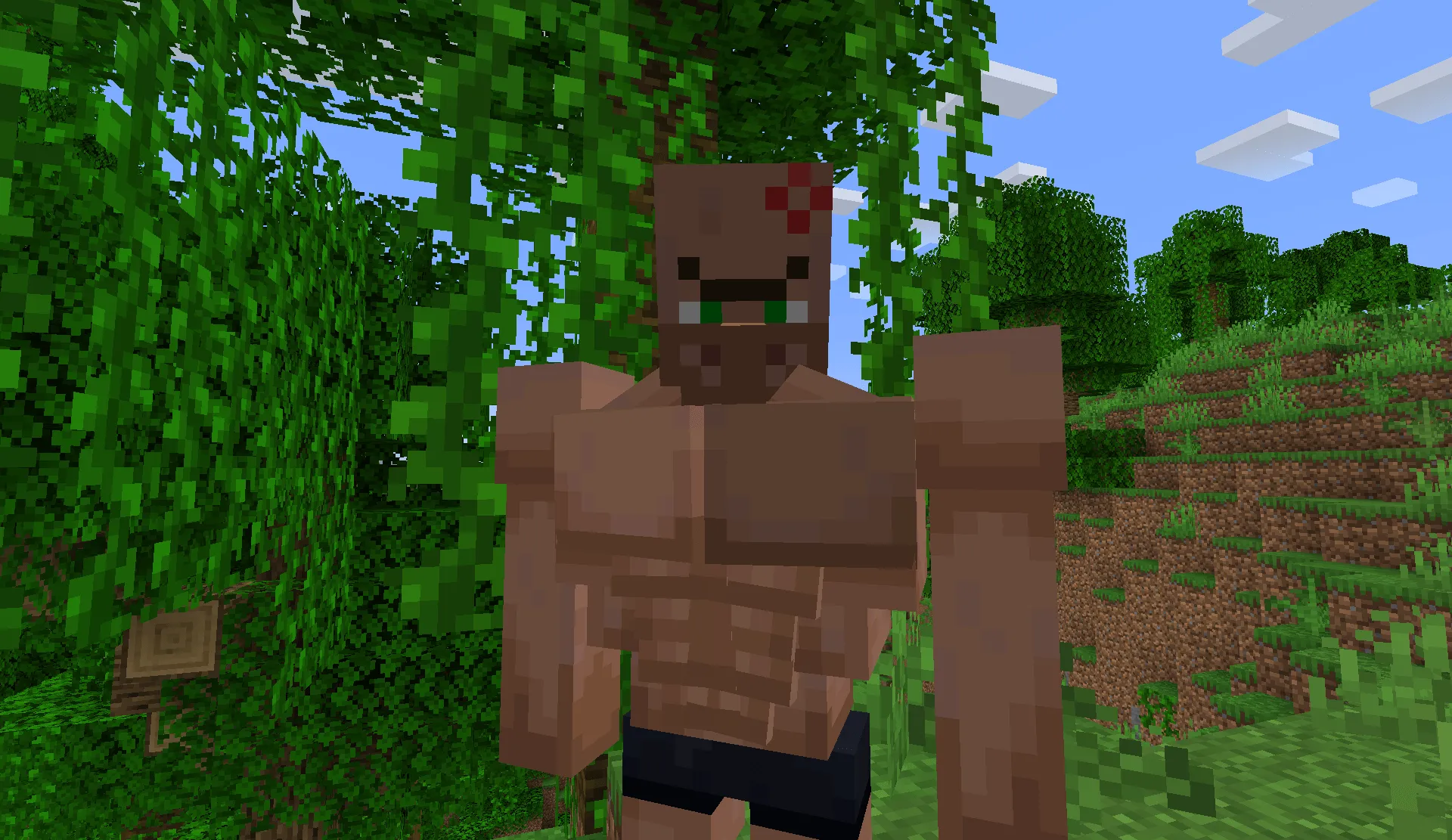 Gigachad Villager, Текстуры, Minecraft