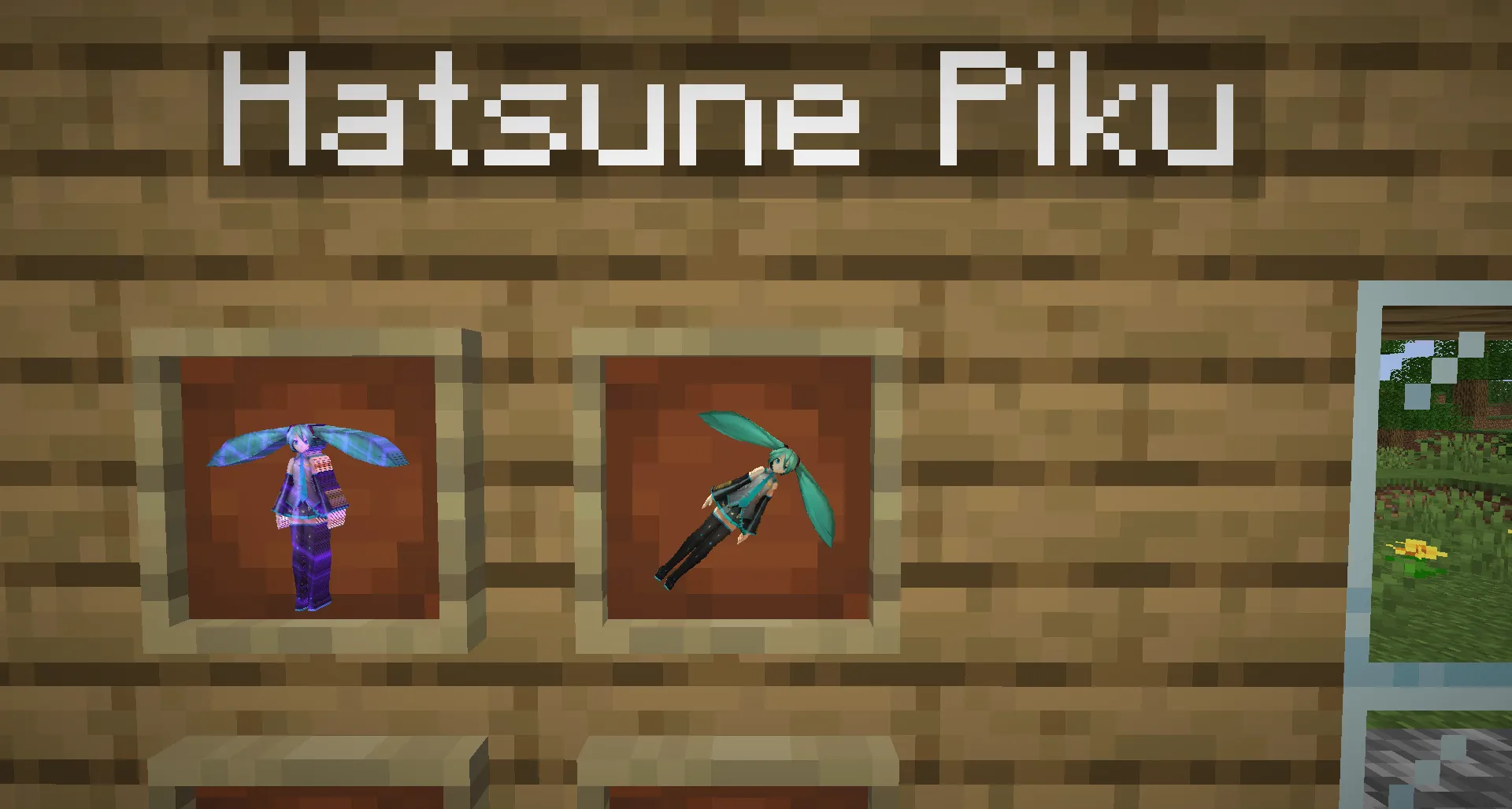 Hatsune Piku — скриншот 3 (Текстуры, Minecraft)