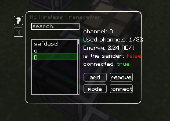 AE Wireless Transceiver, Моды, Minecraft