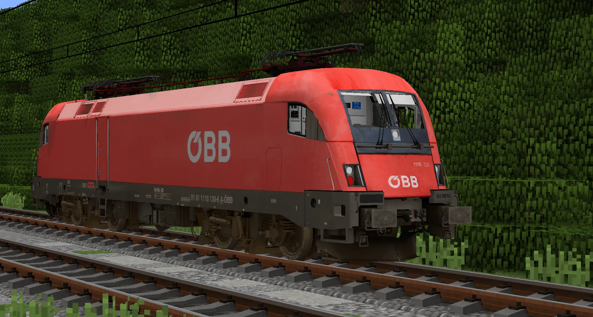 [IR/Immersiverailroading] ES64U2 Akiem MÁV RAIL TOURS Taurus — скриншот 7 (Текстуры, Minecraft)