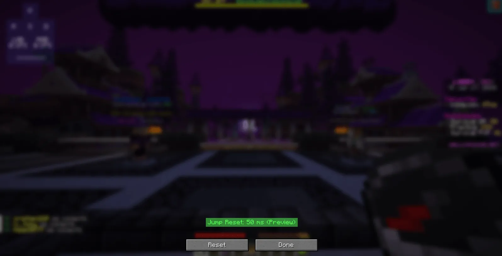 JumpReset Timing — скриншот 1 (Моды, Minecraft)