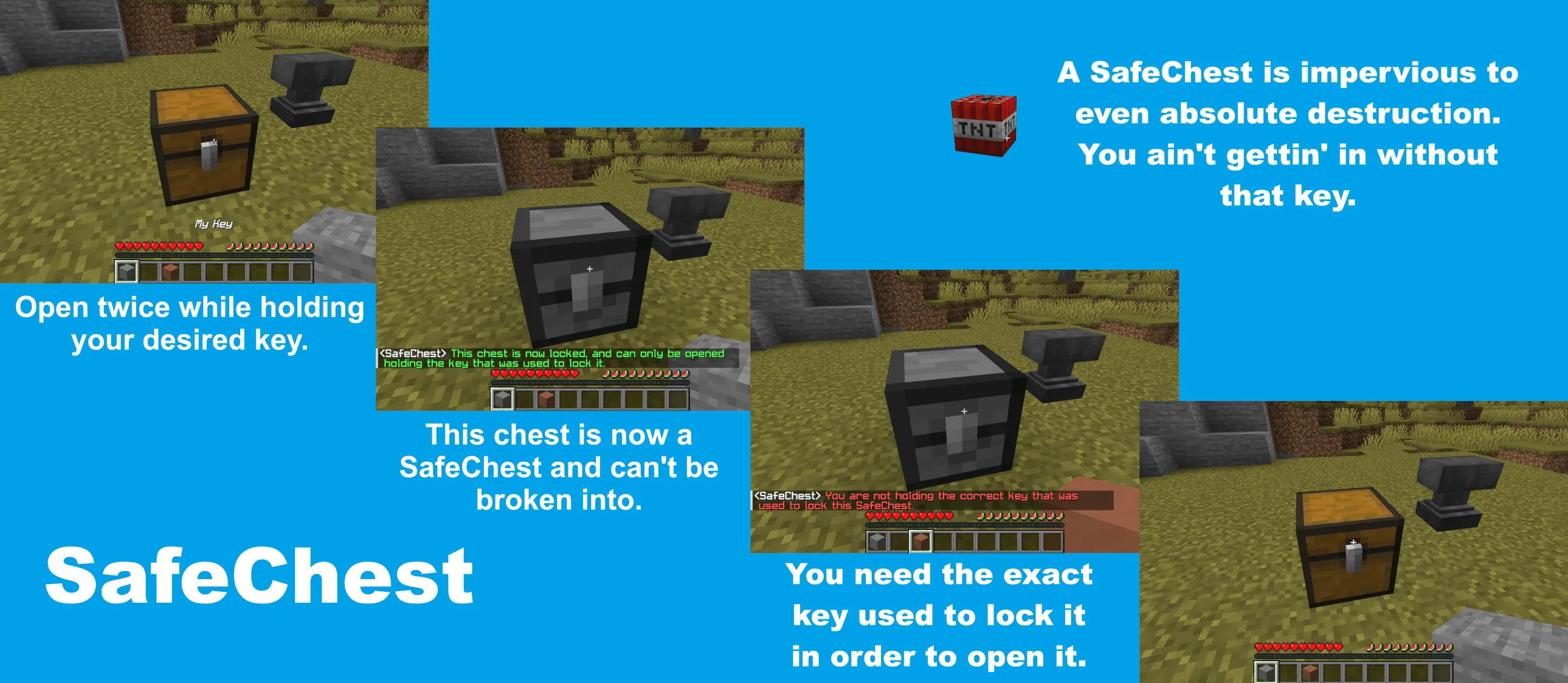 SafeChest, Дата-паки, Minecraft