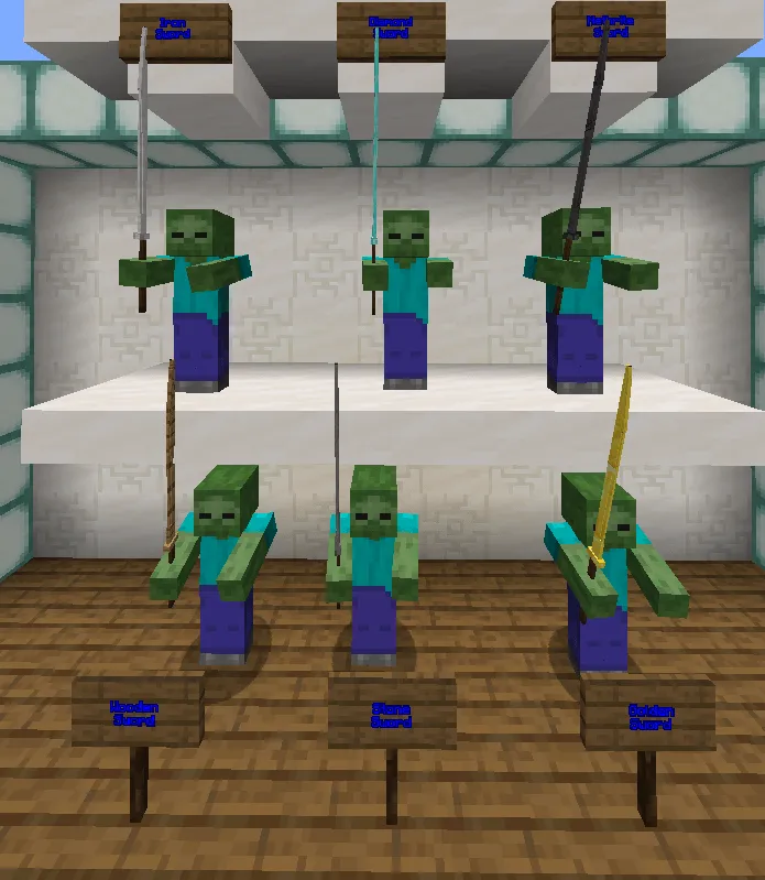 Long Sword 3D, Текстуры, Minecraft