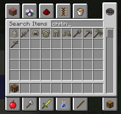Chitin equipment, Моды, Minecraft