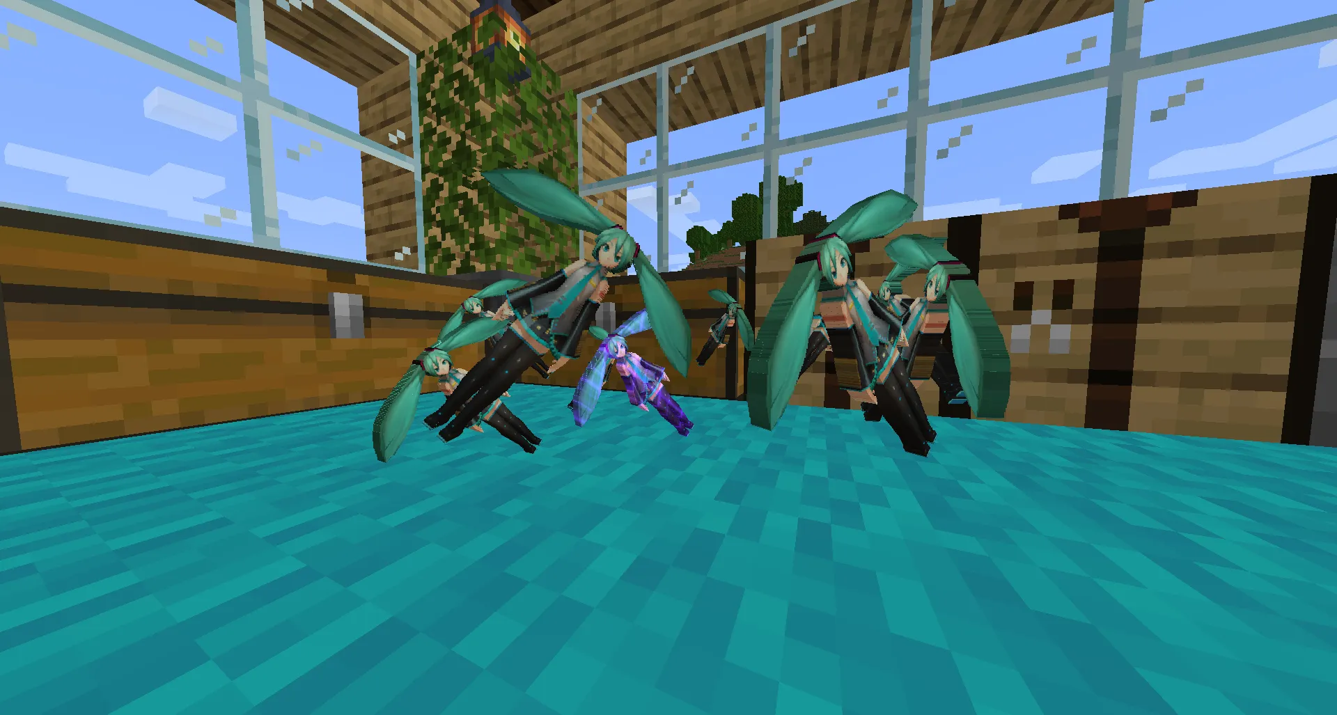 Hatsune Piku — скриншот 5 (Текстуры, Minecraft)