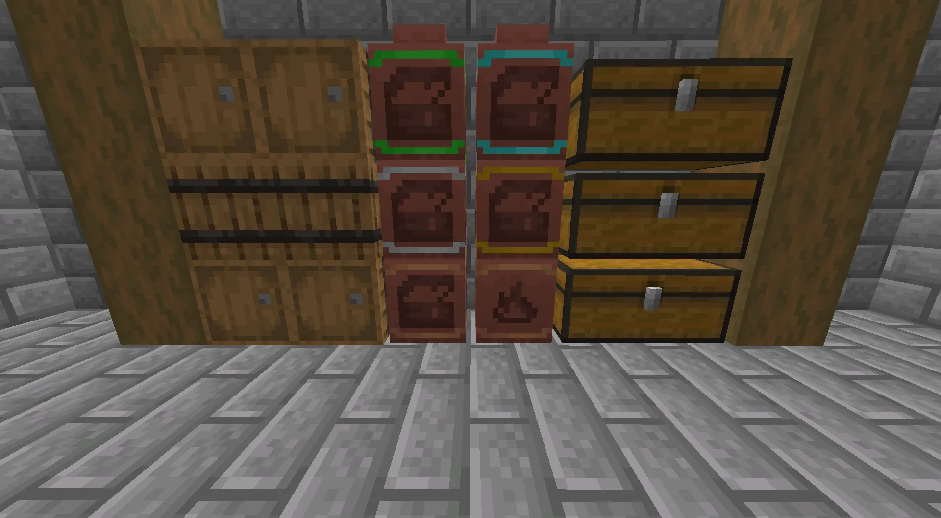 Storage Pots — скриншот 1 (Моды, Minecraft)