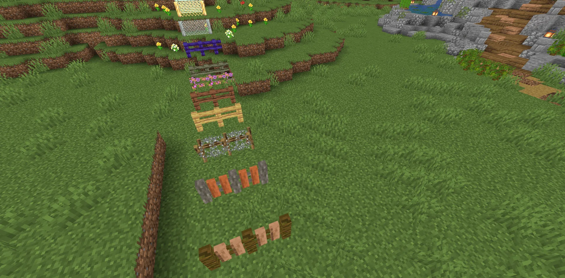 Diagonal Fences BlueMap Pack — скриншот 2 (Текстуры, Minecraft)